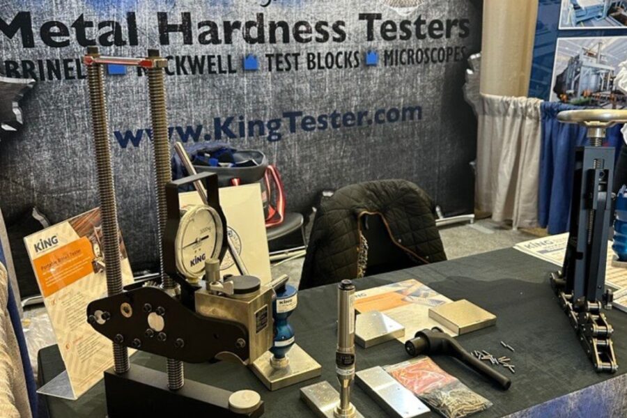 The King Tester booth at the 2023 AFS trade show