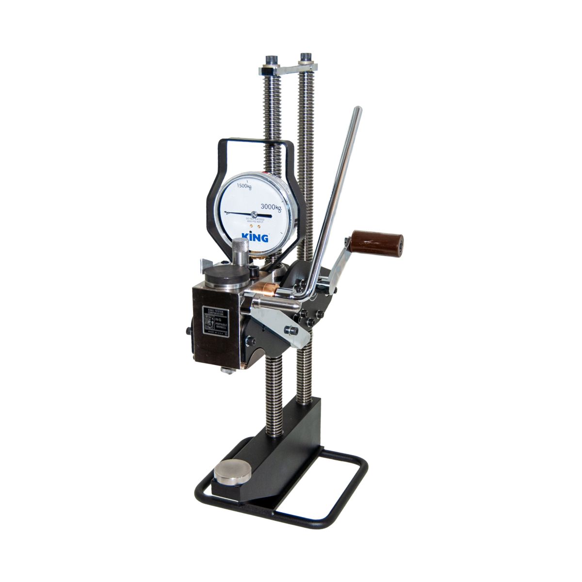 Portable Brinell Tester in use